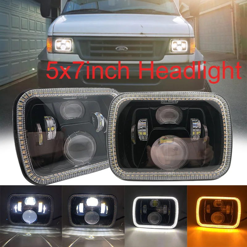 5X7 inch Sealed Beam 55W LED Headlight off road Truck headlamps Working Light for Ford J eep Wrangler YJ Cherokee XJ H6014 H6054
5X7 inch Sealed Beam 55W LED Headlight off road Truck headlamps Working Light for Ford J eep Wrangler YJ Cherokee XJ H6014 H6054