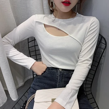 Spring new sexy female T-shirt hollow-out cultivate one's morality joker render unlined upper garment jacket to film
Spring new sexy female T-shirt hollow-out cultivate one's morality joker render unlined upper garment jacket to film
