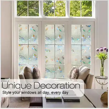 3D No Glue Static Tinted Window Film Privacy Window Rainbow Films for Stained Glass Self Adhesive Film Glass Window Sticker
3D No Glue Static Tinted Window Film Privacy Window Rainbow Films for Stained Glass Self Adhesive Film Glass Window Sticker