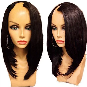 Natural Black U Part Human Hair Wigs For Black Women Middle/Left/Right Part Indian Hair 2"x4" U Part Wig Glueles Remy 180 %
Natural Black U Part Human Hair Wigs For Black Women Middle/Left/Right Part Indian Hair 2"x4" U Part Wig Glueles Remy 180 %