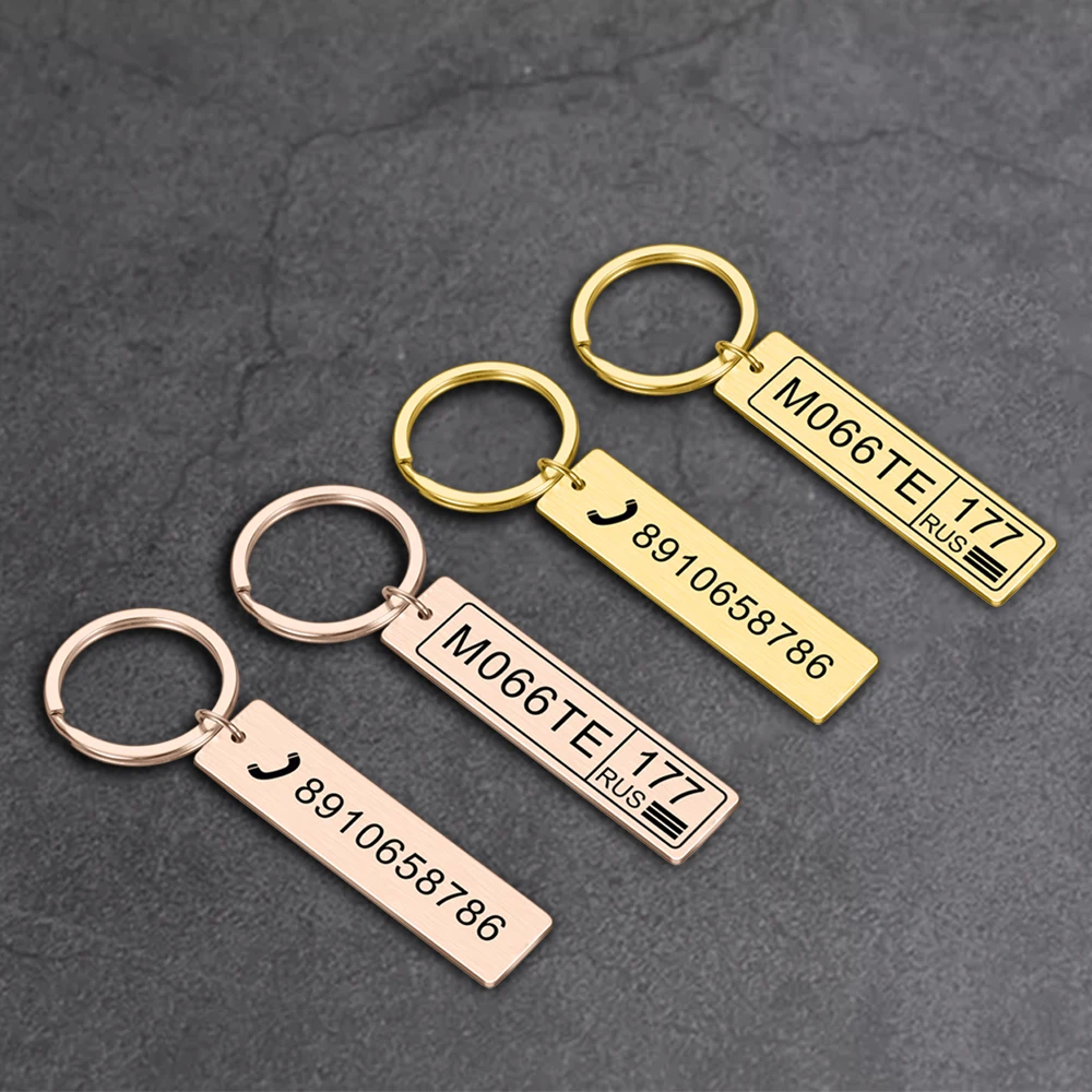 Customiz Name Keychain Personalized Car License Plate Number Telephone Number Keyring for Men Boyfriend Girlfriend Husband Gift
Customiz Name Keychain Personalized Car License Plate Number Telephone Number Keyring for Men Boyfriend Girlfriend Husband Gift