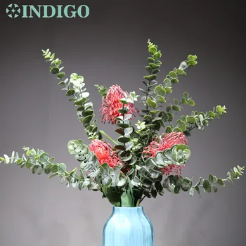 INDIGO - Red Leucospermum Cordifolium (3 flower+3 leaf) Eucalyptus Leaf Real Touch Wedding Party Decoration Event Free Shipping
INDIGO - Red Leucospermum Cordifolium (3 flower+3 leaf) Eucalyptus Leaf Real Touch Wedding Party Decoration Event Free Shipping
