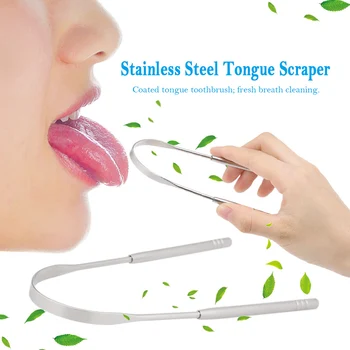 Tongue Scraper Cleaner Reusable Stainless Steel Tongue Scraper for Adults Kids Tools
Tongue Scraper Cleaner Reusable Stainless Steel Tongue Scraper for Adults Kids Tools