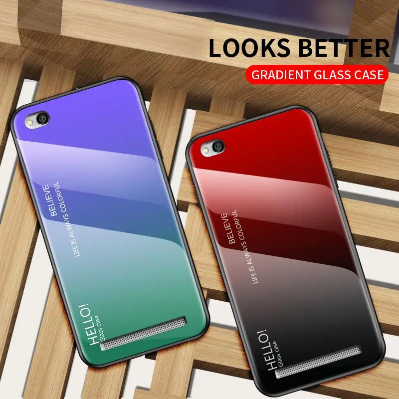 

New Gradient Tempered Glass Case For Xiaomi 9SE CC9E CC9 A3lite A3 F1 MI 8 9 Mi Play MAX MAX2 MIX3 8lite 5X A1 6X A2 Y3 9TPro