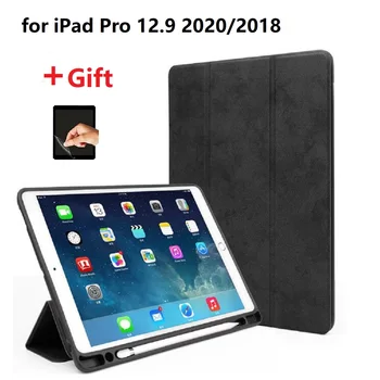 Tablet Case with Pencil holder for iPad Pro 12.9 4th Gen 2020 Auto Sleep/Wake Trifold Stand for A2229/ A2069/ A2232 with film
Tablet Case with Pencil holder for iPad Pro 12.9 4th Gen 2020 Auto Sleep/Wake Trifold Stand for A2229/ A2069/ A2232 with film