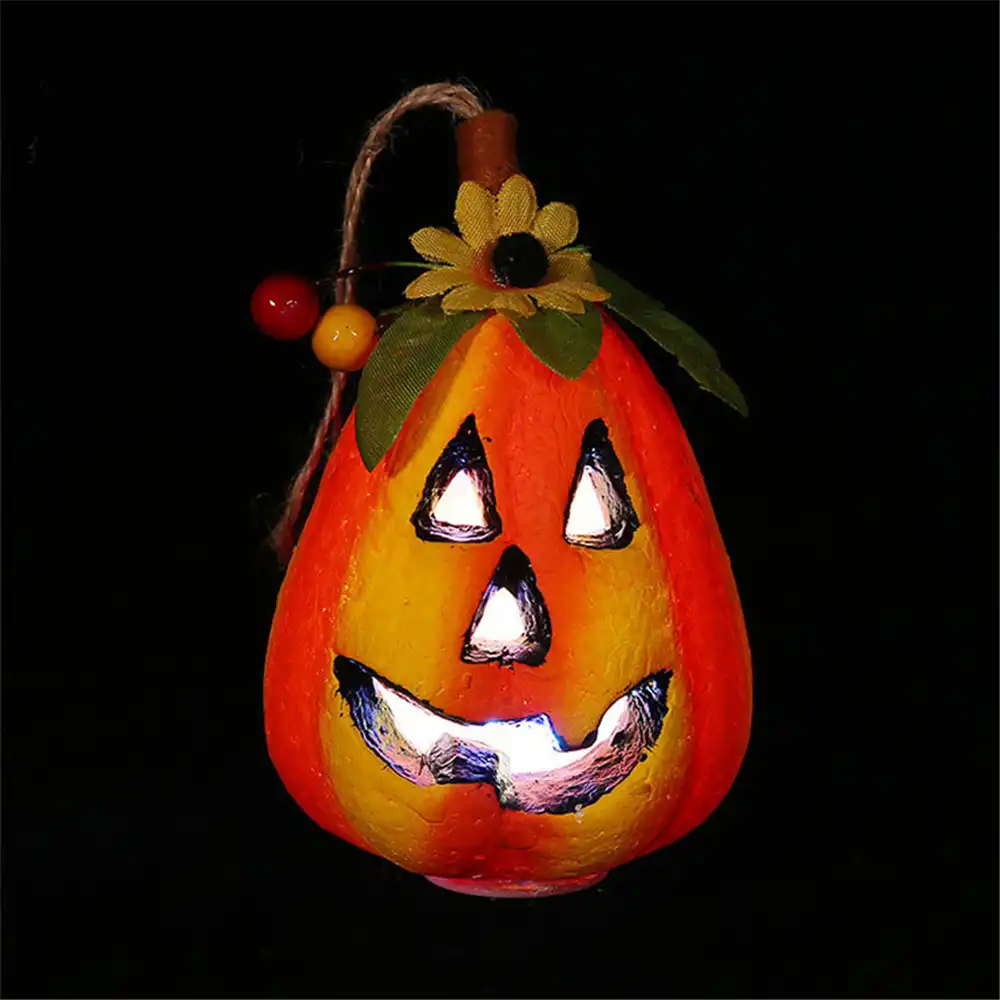 1pc halloween hanging glowing ghost pumpkin lanterns festival