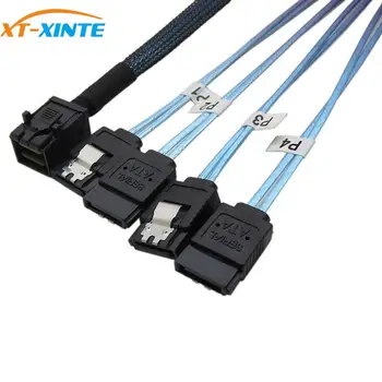 XT-XINTE 12Gbps HD36P Mini SAS SFF-8643 to 4 x SATA 7P Cable Hard Drive Cable HD Mini SAS Host/Controller to 4 SATA Backplane
XT-XINTE 12Gbps HD36P Mini SAS SFF-8643 to 4 x SATA 7P Cable Hard Drive Cable HD Mini SAS Host/Controller to 4 SATA Backplane