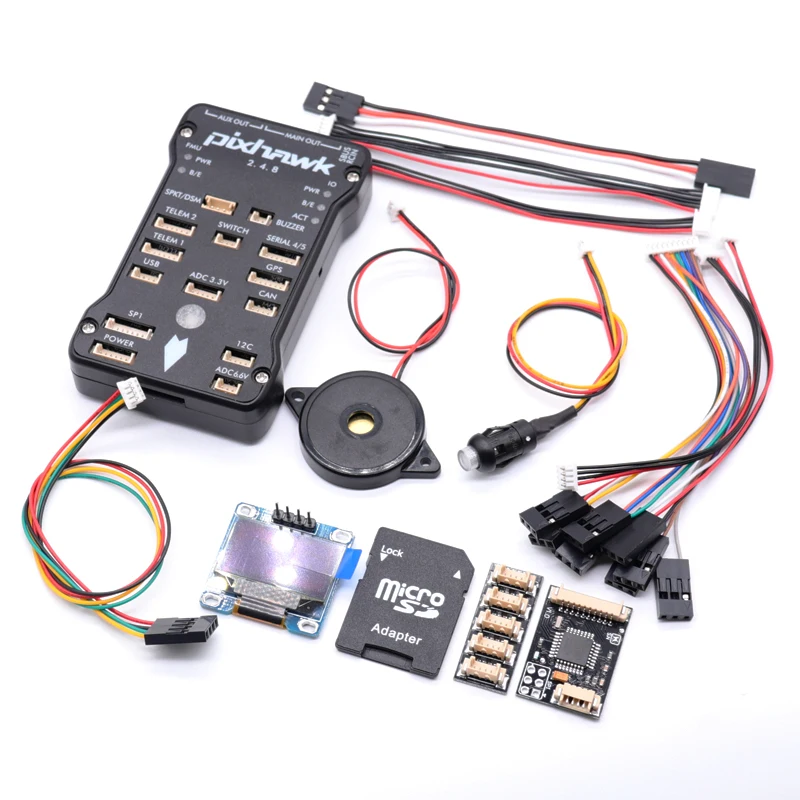 Pixhawk PX4 PIX 2.4.8 32 Bit Flight Controller +OSD OLED with Safety Switch and Buzzer 4G SD and I2C Splitter Expand Module
Pixhawk PX4 PIX 2.4.8 32 Bit Flight Controller +OSD OLED with Safety Switch and Buzzer 4G SD and I2C Splitter Expand Module