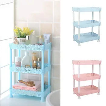 Good-looking And Practical 3-Tier Plastic DIY Storage Rack Bathroom Shelf Home Kitchen Living Room Organizer Holder 
Good-looking And Practical 3-Tier Plastic DIY Storage Rack Bathroom Shelf Home Kitchen Living Room Organizer Holder