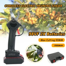 98VF Cordless Pruner Rechargeable Lithium Battery Pruning Shear Fruit Tree Bonsai Pruning Electric Tree Branch Cutter Landscape
98VF Cordless Pruner Rechargeable Lithium Battery Pruning Shear Fruit Tree Bonsai Pruning Electric Tree Branch Cutter Landscape