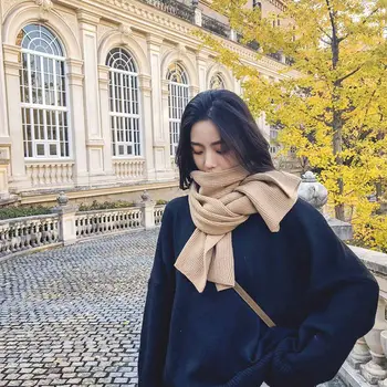 Women Knit Solid Soft Warm Autumn Winter Thick Shawls Wraps Scarves Accessories
Women Knit Solid Soft Warm Autumn Winter Thick Shawls Wraps Scarves Accessories