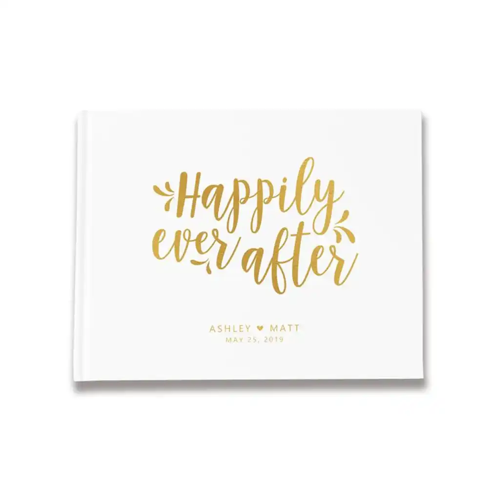 custom any language happily ever after wedding gue