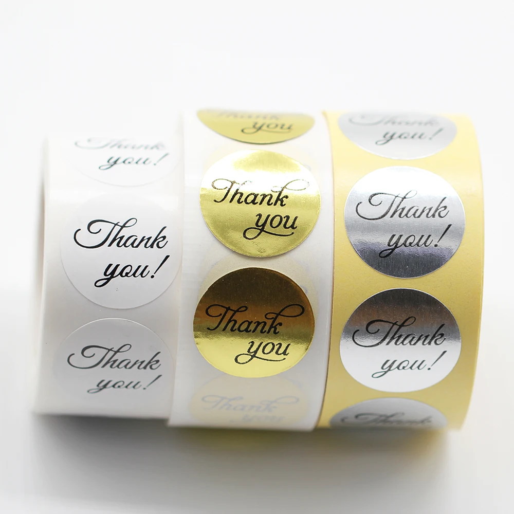 500pcs/Roll Round Thank You Stickers Paper Gold Silver Foil For DIY Manual Making Decoration Gift Card/Gift Box boite bijoux
500pcs/Roll Round Thank You Stickers Paper Gold Silver Foil For DIY Manual Making Decoration Gift Card/Gift Box boite bijoux