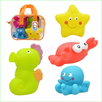 4pcs/bag Sozzy Cute Soft Rubber Float Sqeeze Sound Baby Wash Bath Toys Water Spraying Tool Play Animals and Vechiles Toys
4pcs/bag Sozzy Cute Soft Rubber Float Sqeeze Sound Baby Wash Bath Toys Water Spraying Tool Play Animals and Vechiles Toys