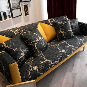 Black Gold Marble Sofa Cushion Nordic Modern Cotton Sofa Towel Four Seasons General Non Slip Cover Cover Cushion 
Black Gold Marble Sofa Cushion Nordic Modern Cotton Sofa Towel Four Seasons General Non Slip Cover Cover Cushion