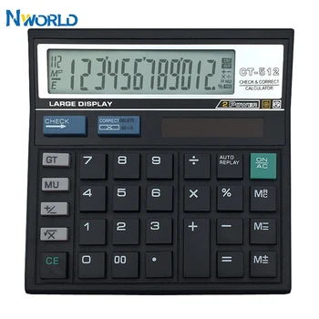 12-Digit Display Black Scientific Calculator Dual Power Large Display Office Desktop Solar Battery Calculator For Students
12-Digit Display Black Scientific Calculator Dual Power Large Display Office Desktop Solar Battery Calculator For Students