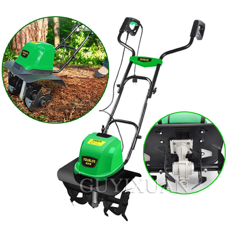 220V/1500W Small plow machine Tiller Household Multifunction Mowing Loose soil Planing machine Electric ripper
220V/1500W Small plow machine Tiller Household Multifunction Mowing Loose soil Planing machine Electric ripper