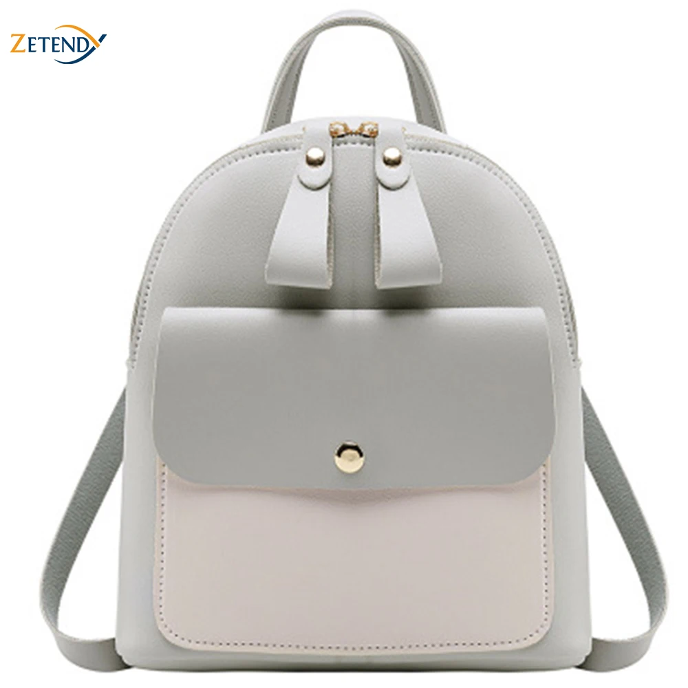 Women's Small Mini Backpack Korean Version Double Pull Color Waterproof Soft Handle Solid Bag Softback Zipper Cell Phone Pocket
Women's Small Mini Backpack Korean Version Double Pull Color Waterproof Soft Handle Solid Bag Softback Zipper Cell Phone Pocket