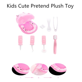 9Pcs Educational Kids Cute Pretend Plush Play Dentist Check Teeth Model Set Kit Role Play Simulation Learing Toys
9Pcs Educational Kids Cute Pretend Plush Play Dentist Check Teeth Model Set Kit Role Play Simulation Learing Toys