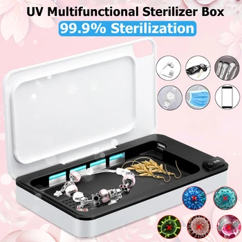 5V UV Mobile Phone Disinfection Box Multifunctional Portable Professional Nail Sterilizer Box Efficient Mask Disinfection Box
5V UV Mobile Phone Disinfection Box Multifunctional Portable Professional Nail Sterilizer Box Efficient Mask Disinfection Box