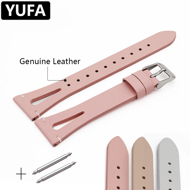 YUFA Calf Genuine Leather Watch Band Soft Stainless Steel Pin Buckle Clasp Seiko Watch Strap Pink White Accessories Wristband
YUFA Calf Genuine Leather Watch Band Soft Stainless Steel Pin Buckle Clasp Seiko Watch Strap Pink White Accessories Wristband