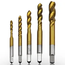 High Speed Steel HSS Screw Thread Metric Spiral Hand Plug Tap Kit Hand Tool Titanium Screw Tap Screw Drill Bits M3 M4 M5 M6 M8
High Speed Steel HSS Screw Thread Metric Spiral Hand Plug Tap Kit Hand Tool Titanium Screw Tap Screw Drill Bits M3 M4 M5 M6 M8