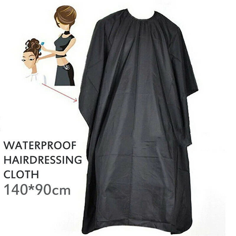 

Black Hairdressing Cape Professional Hair-Cut Salon Barber Cloth Wrap Protect Gown Apron Waterproof Cutting Gown Hair Cloth Wrap