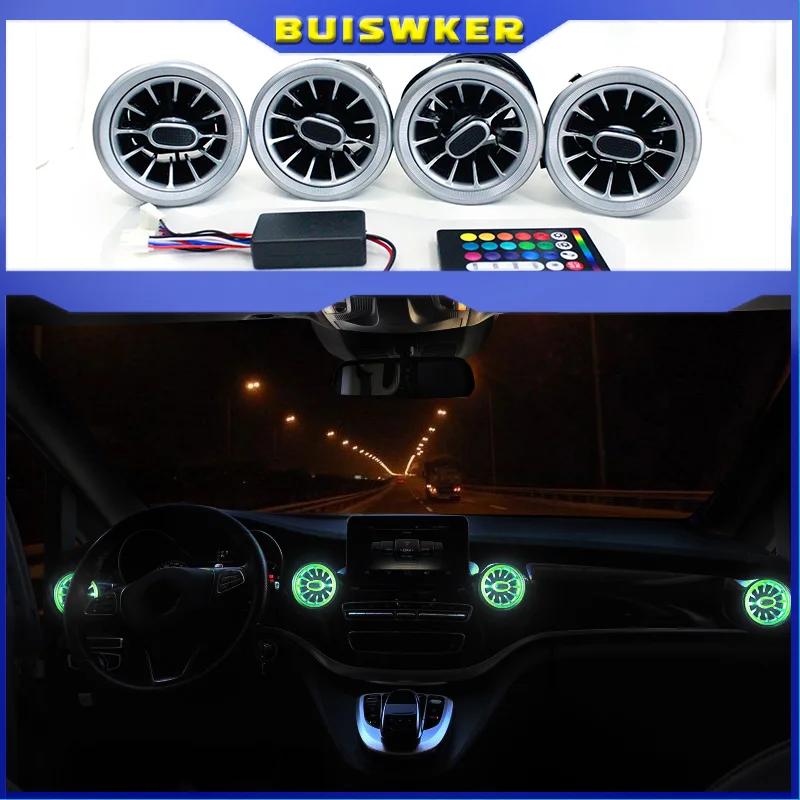LED Air Outlet 64 Colors For Mercedes Benz V Class W447 Vito V250 Interior Front Console Air Condition AC Vent Turbo Style
LED Air Outlet 64 Colors For Mercedes Benz V Class W447 Vito V250 Interior Front Console Air Condition AC Vent Turbo Style