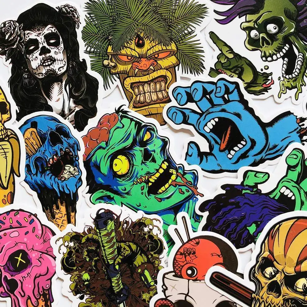 NEW 50pc Cool Skull Cartoon Stickers Vinyl Stickers for Macbook Surface Pro 4 Ipad Air 2 Notebook Suitcase Guitar Skateboard Car
NEW 50pc Cool Skull Cartoon Stickers Vinyl Stickers for Macbook Surface Pro 4 Ipad Air 2 Notebook Suitcase Guitar Skateboard Car