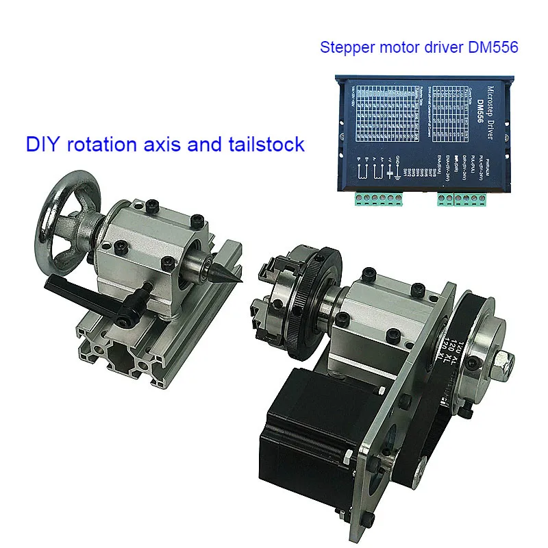 4 jaws DIY CNC 4th axis Rotary axis with chuck for cnc router wood milling machine
4 jaws DIY CNC 4th axis Rotary axis with chuck for cnc router wood milling machine