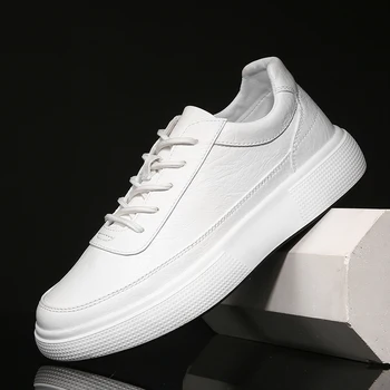 Spring/Autumn New Casual Shoes For Men White Man Leather Casual Sneakers Thick Bottom Young Boy Casual Shoes Brand Flats Shoes
Spring/Autumn New Casual Shoes For Men White Man Leather Casual Sneakers Thick Bottom Young Boy Casual Shoes Brand Flats Shoes