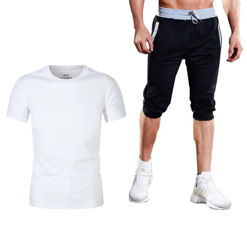 New Sports T-Shirt Men's Suits Short Sleeve T-Shirt 2Pcs/Set Shirts Running Tops+Men Casual Shorts Suit For Soccer Play Running
New Sports T-Shirt Men's Suits Short Sleeve T-Shirt 2Pcs/Set Shirts Running Tops+Men Casual Shorts Suit For Soccer Play Running