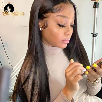 Swag Hair Straight Wig 100% Human Hair 180 Density Pre Plucked Brazilian Hair 13x4 Lace Front Wigs For Black Ladies Remy Hair
Swag Hair Straight Wig 100% Human Hair 180 Density Pre Plucked Brazilian Hair 13x4 Lace Front Wigs For Black Ladies Remy Hair