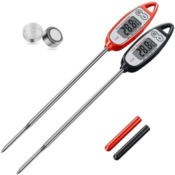 2PCS Digital Meat Thermometer, Instant Read Candy Thermometer Digital Cooking Food Thermometer with Super Long Probe
2PCS Digital Meat Thermometer, Instant Read Candy Thermometer Digital Cooking Food Thermometer with Super Long Probe