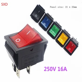 NEW KCD4 Rocker Switch ON-OFF 2 Position 4 Pins Electrical equipment With Light Power Switch 16A 250VAC/ 20A 125VAC
NEW KCD4 Rocker Switch ON-OFF 2 Position 4 Pins Electrical equipment With Light Power Switch 16A 250VAC/ 20A 125VAC