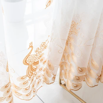 Yellow Embroidered Peacock White Tulle Curtains for Living Room Sheer Pink Curtains For kids Bedroom Window Drapes
Yellow Embroidered Peacock White Tulle Curtains for Living Room Sheer Pink Curtains For kids Bedroom Window Drapes