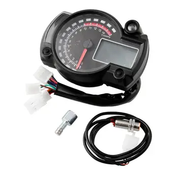 Universal 7 color display oil level meter Modern Motorcycle Digital Light LCD Speedometer Odometer Tachometer W/ Speed Sensor
Universal 7 color display oil level meter Modern Motorcycle Digital Light LCD Speedometer Odometer Tachometer W/ Speed Sensor