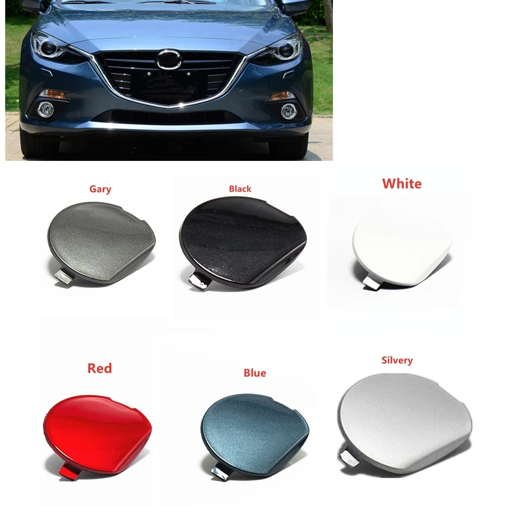 

For Mazda 3 Axela 2014 2015 2016 Mazda3 Front Bumper Tow Hook Eye Cap Cover Car Trailer Haul Tug Access Hole Guard Piece Panel