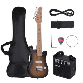 Muslady 28 Inch Kids ST Electric Guitar Kit Maple Neck Paulownia with Mini Amplifier Guitar Bag Strap Pick String Audio Cable
Muslady 28 Inch Kids ST Electric Guitar Kit Maple Neck Paulownia with Mini Amplifier Guitar Bag Strap Pick String Audio Cable