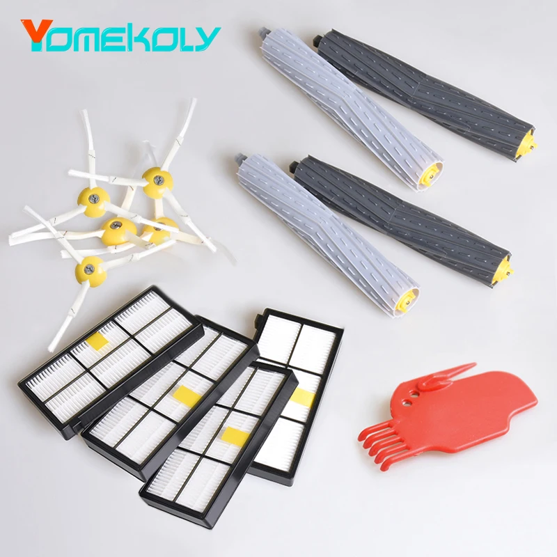 For iRobot Roomba 800 900 Robot Vacuum Cleaner Roll Main Brush Hepa Filter Side Brush Front Guide Wheel Parts Accessories Kits
For iRobot Roomba 800 900 Robot Vacuum Cleaner Roll Main Brush Hepa Filter Side Brush Front Guide Wheel Parts Accessories Kits
