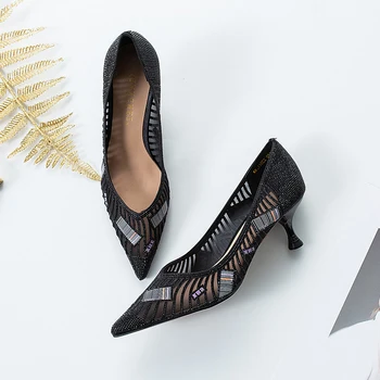DORATASIA Lady Brand Breathable Summer Mesh Pumps Sexy Pointed Toe Crystal Pumps Women 2020 Summer High Heels Date Shoes Woman
DORATASIA Lady Brand Breathable Summer Mesh Pumps Sexy Pointed Toe Crystal Pumps Women 2020 Summer High Heels Date Shoes Woman