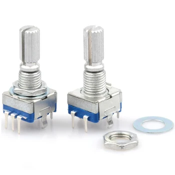 2PCS Plum handle 20mm rotary encoder coding switch / EC11 / digital potentiometer with switch 5 Pin Q
2PCS Plum handle 20mm rotary encoder coding switch / EC11 / digital potentiometer with switch 5 Pin Q