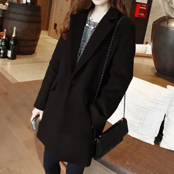 SAGACE Women Wool Blend Warm Long Coat Plus Size Female Slim Fit Lapel Woolen Overcoat Autumn Winter Cashmere Outerwear
SAGACE Women Wool Blend Warm Long Coat Plus Size Female Slim Fit Lapel Woolen Overcoat Autumn Winter Cashmere Outerwear
