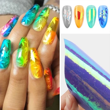Holographic Nail Sticker Maple Leaf Self Adhesive Decal Thin Laser Stripe Sticker Diy Nail Foil Nail Art Sticker 16pcs/lot
Holographic Nail Sticker Maple Leaf Self Adhesive Decal Thin Laser Stripe Sticker Diy Nail Foil Nail Art Sticker 16pcs/lot