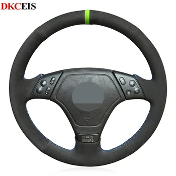 

DKCEIS DIY Hand-stitched Black Soft Suede Car Steering Wheel Cover for BMW E36 1996-2000 Z3 E36/7 1995-1999 E46 1998-2000