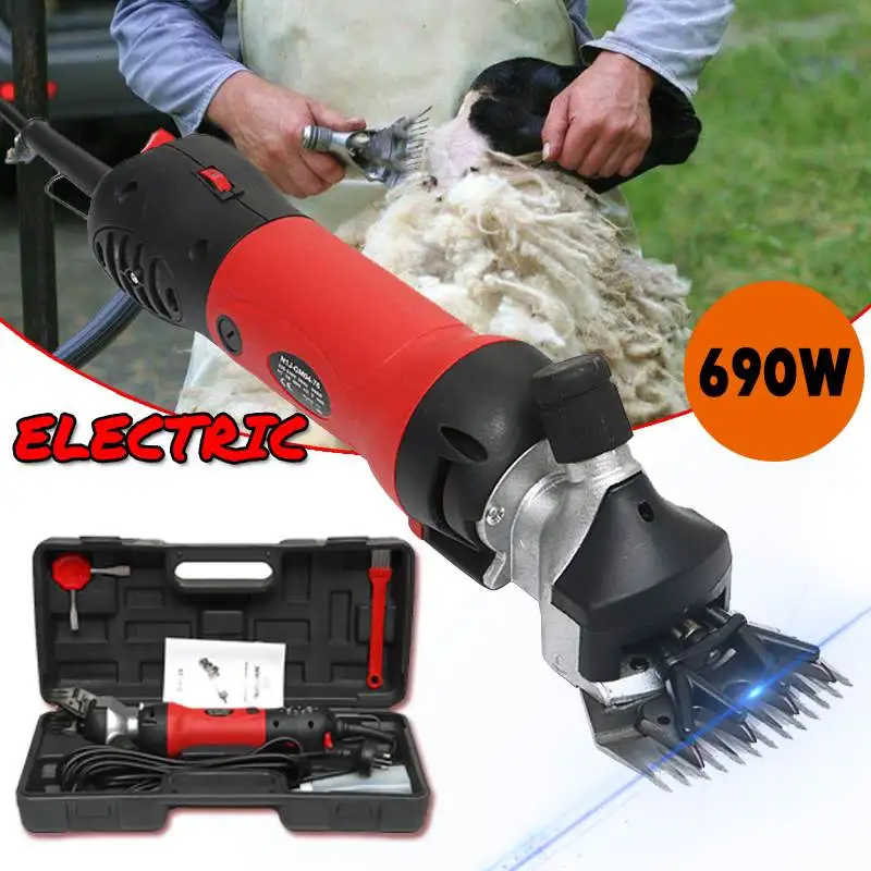 690W 220V Red 6 Gears Speed Electric Sheep Goat Shearing Machine Clipper Farm Shears Cutter Wool scissor Cut Machine With Box
690W 220V Red 6 Gears Speed Electric Sheep Goat Shearing Machine Clipper Farm Shears Cutter Wool scissor Cut Machine With Box