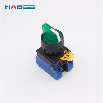 HABOO 22mm illuminated 2 position selector switch on-off / reset rotary selector switch
HABOO 22mm illuminated 2 position selector switch on-off / reset rotary selector switch