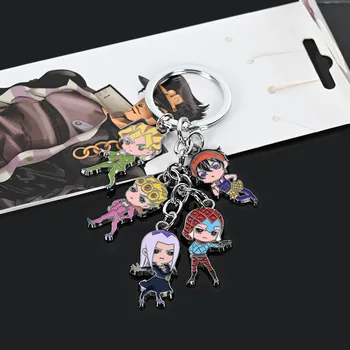 Cute Japan JOJO's Bizarre Adventure Golden Wind Kujo Jotaro Bruno Bucciarati Narancia Ghirga Figure Anime Keychain Pendant
Cute Japan JOJO's Bizarre Adventure Golden Wind Kujo Jotaro Bruno Bucciarati Narancia Ghirga Figure Anime Keychain Pendant