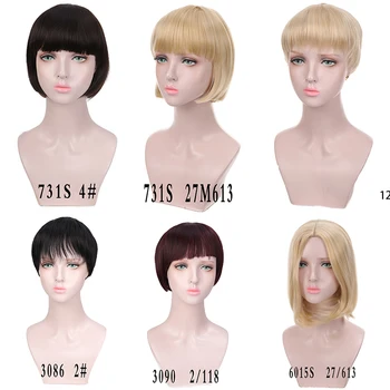 MANWEI Synthetic Black Short Women Wig Straight Wigs for Women Brown Natural Hair Heat Resistant Wigs with Bangs
MANWEI Synthetic Black Short Women Wig Straight Wigs for Women Brown Natural Hair Heat Resistant Wigs with Bangs