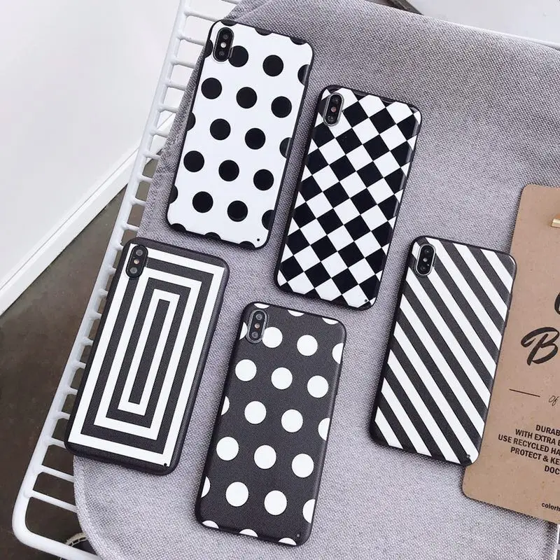 Simple Black White Point Stripe Soft Silicone TPU Case Cover For iPhone XS 11 11Pro Max XR 7 8 Plus 6 6s X 10 5 5s SE Coque
Simple Black White Point Stripe Soft Silicone TPU Case Cover For iPhone XS 11 11Pro Max XR 7 8 Plus 6 6s X 10 5 5s SE Coque
